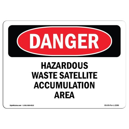OSHA Danger, 5"" Height, Decal -  SIGNMISSION, OS-DS-D-57-L-2286
